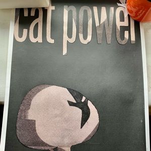Cat Power concert poster signed by artist